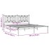Estructura cama sin colchón con cabecero metal negro 183x213