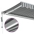 Toldo retráctil automático luz LED antracita blanco 350x250