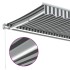 Toldo retráctil manual luz LED antracita y blanco 500x300