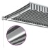 Toldo retráctil manual luz LED antracita y blanco 450x350
