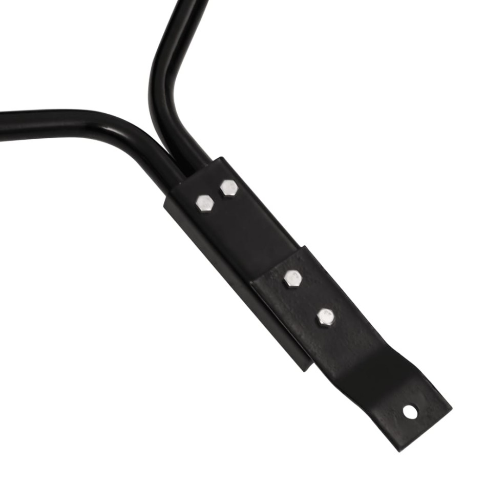 Rodillo de césped con abrazaderas aireadoras hierro negro 63