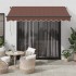 Toldo retráctil automático burdeos 300x250