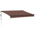Toldo retráctil automático burdeos 300x250