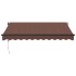 Toldo retráctil automático burdeos 300x250