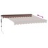 Toldo retráctil automático burdeos 300x250