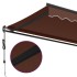 Toldo retráctil automático burdeos 300x250
