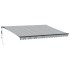 Toldo retráctil automático luz LED antracita blanco 450x300