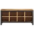 Banco zapatero de madera maciza de mango rugosa 110x35x51