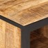 Banco zapatero de madera maciza de mango rugosa 110x35x51
