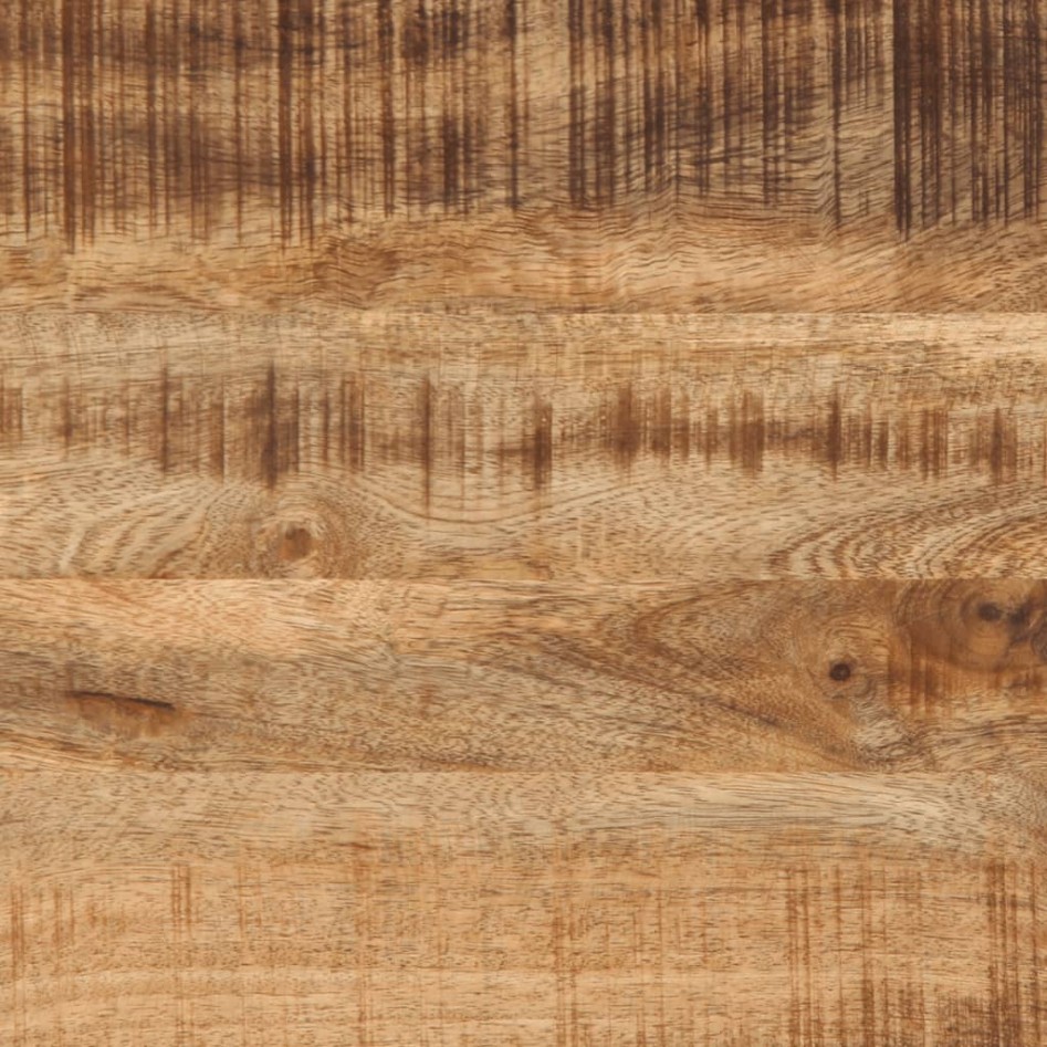 Banco zapatero de madera maciza de mango rugosa 110x35x51