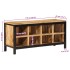 Banco zapatero de madera maciza de mango rugosa 110x35x51