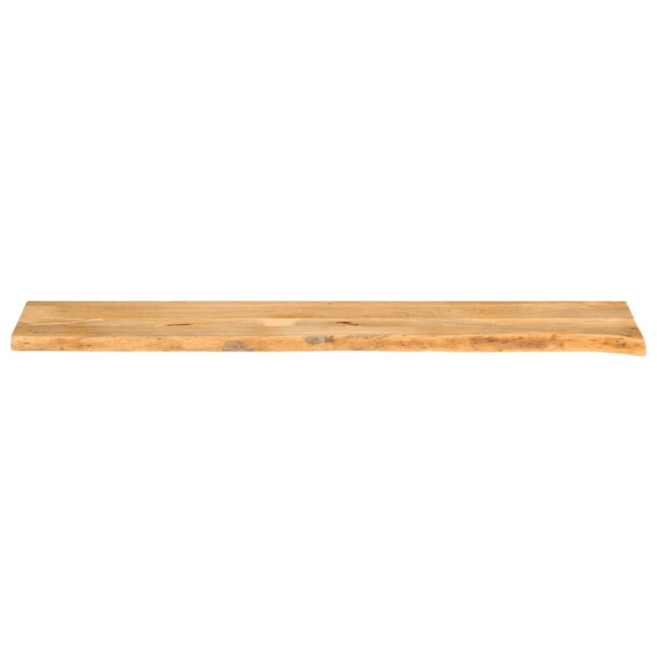 Tablero de mesa borde natural madera maciza mango 160x40x2,5