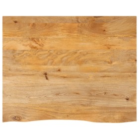 Tablero de mesa borde natural madera maciza mango 100x80x2,5