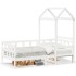 Sofá cama madera maciza de pino blanco 80x200
