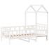 Sofá cama madera maciza de pino blanco 80x200