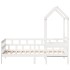 Sofá cama madera maciza de pino blanco 80x200