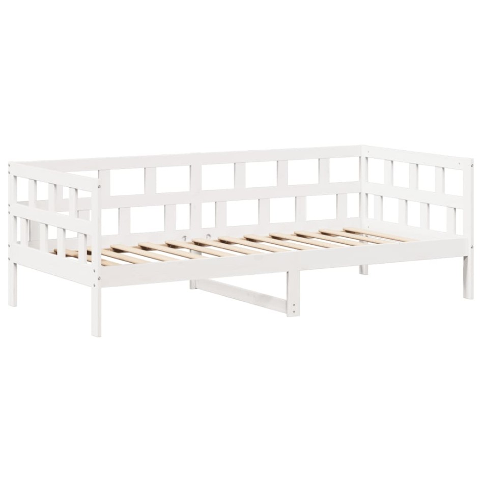 Sofá cama madera maciza de pino blanco 80x200