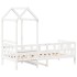 Sofá cama madera maciza de pino blanco 80x200