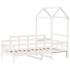 Sofá cama madera maciza de pino blanco 80x200