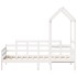 Sofá cama madera maciza de pino blanco 80x200