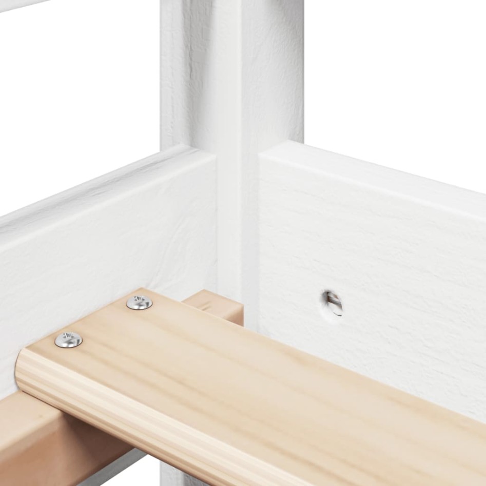 Sofá cama madera maciza de pino blanco 80x200