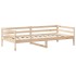Set de sofá cama con banco y techo madera maciza pino 80x200