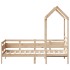 Sofá cama con techo de madera maciza de pino 80x200