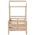 Sofá cama con techo de madera maciza de pino 80x200