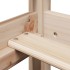 Sofá cama con techo de madera maciza de pino 80x200