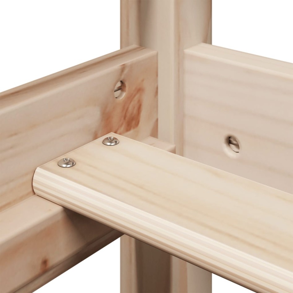 Sofá cama con techo de madera maciza de pino 80x200