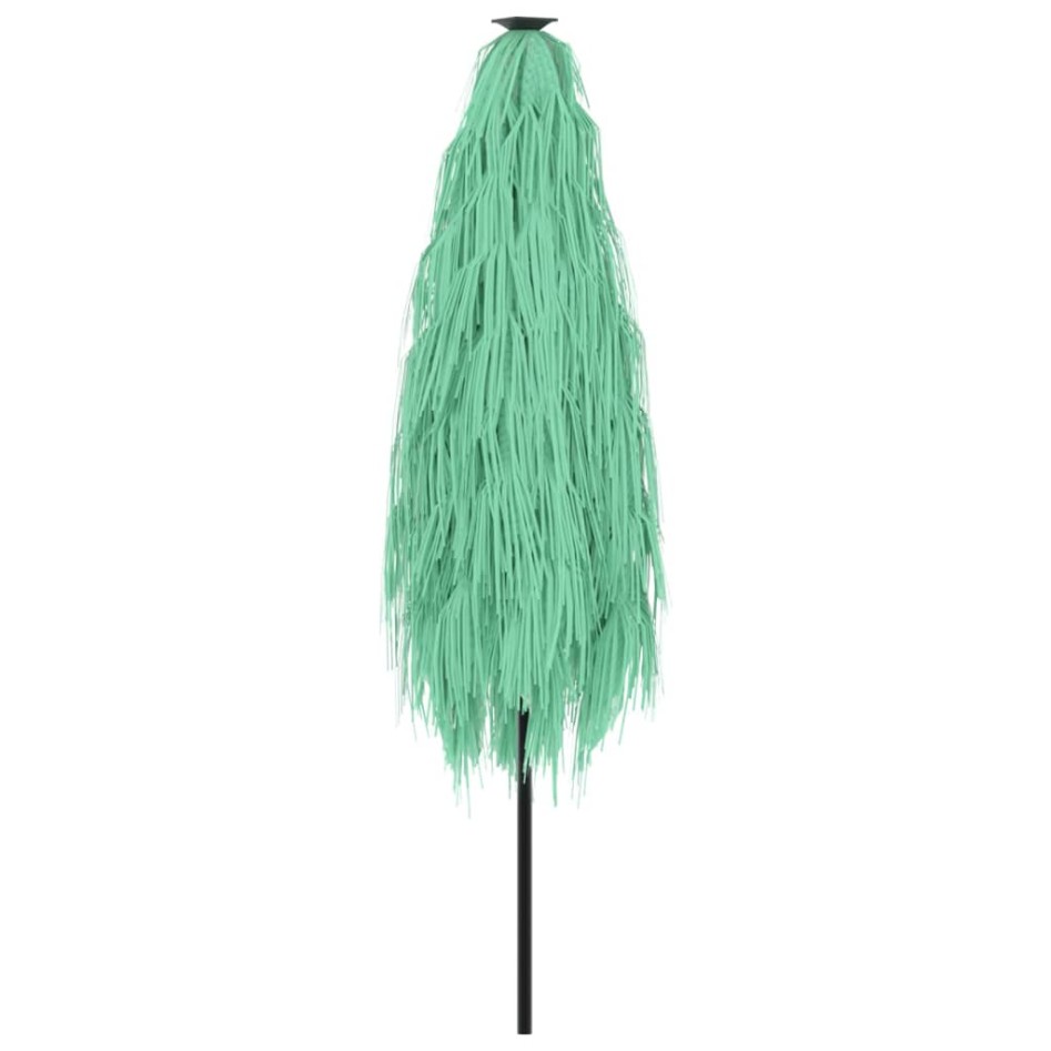 Sombrilla de jardín con poste de acero verde 300x200x250