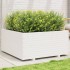 Jardinera madera maciza de pino blanco 100x100x49,5