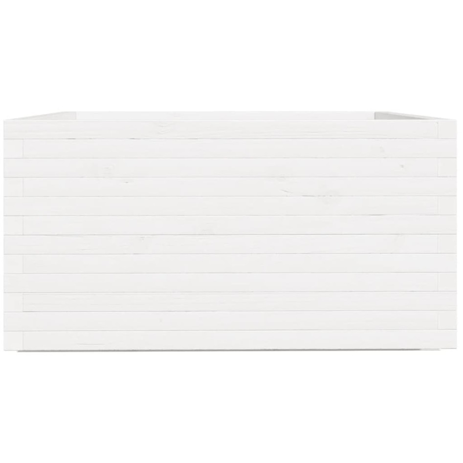 Jardinera madera maciza de pino blanco 90x90x49,5