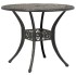 Mesa de jardín aluminio fundido bronce Ø90x75