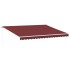 Toldo retráctil manual color burdeos 450x350