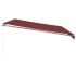 Toldo retráctil manual burdeos 500x350