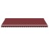 Toldo retráctil automático burdeos 500x350