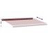 Toldo retráctil automático burdeos 500x350