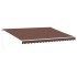 Toldo retráctil manual con luz LED marrón 450x300