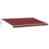 Toldo retráctil automático burdeos 500x300
