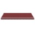 Toldo retráctil automático burdeos 500x300