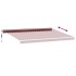 Toldo retráctil automático burdeos 500x300