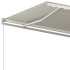 Toldo retráctil manual crema 600x350