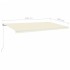Toldo retráctil manual crema 600x350