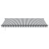 Toldo retráctil automático luz LED antracita y blanco