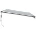 Toldo retráctil automático luz LED antracita y blanco