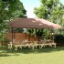 Tienda de fiesta plegable Pop-Up marrón 580x292x315
