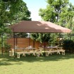 Tienda de fiesta plegable Pop-Up marrón 580x292x315 cm