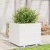 Jardinera de madera maciza de pino blanca 80x80x72