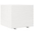 Jardinera de madera maciza de pino blanca 80x80x72